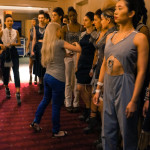 Last minute makeup touches by Holly!