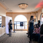 Vee Hight showing her piece to the judges!