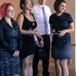 Some of the SEED students admiring their peers work!