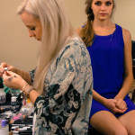 Holly Dalton working her makeup magic!